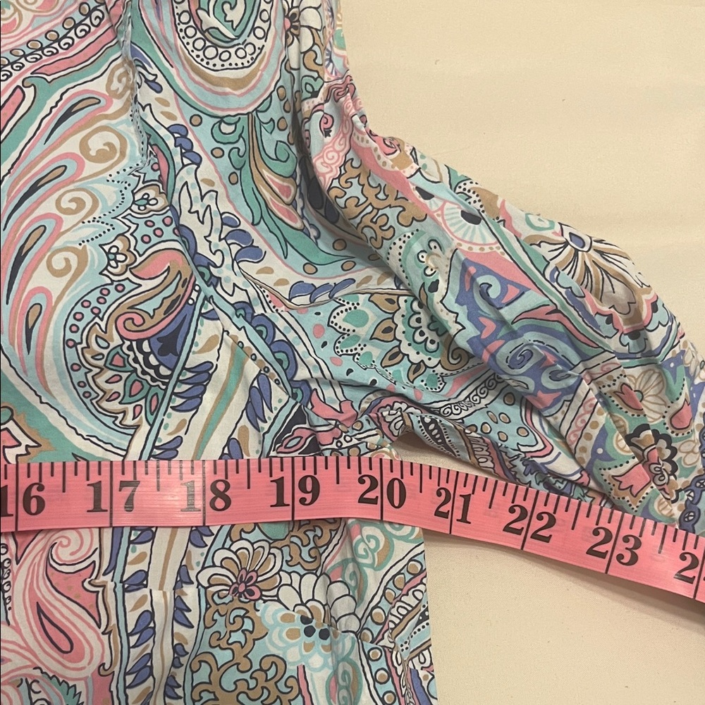 Talbots Multicolor Paisley Blouse - Picture 9 of 11